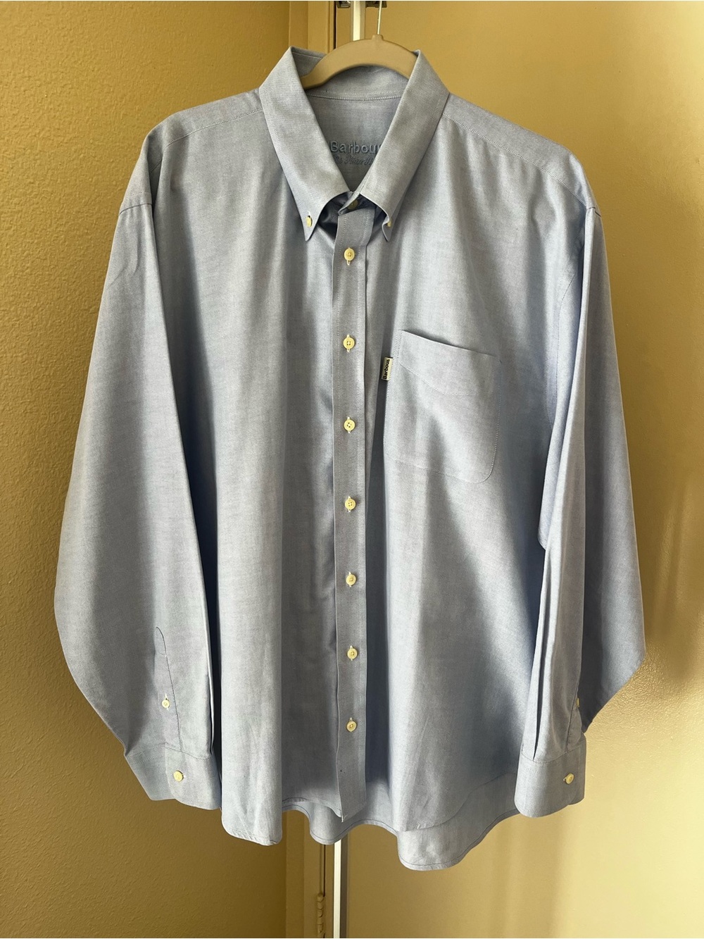 Barbour Light Blue Oxford Button-Down Shirt Size XL